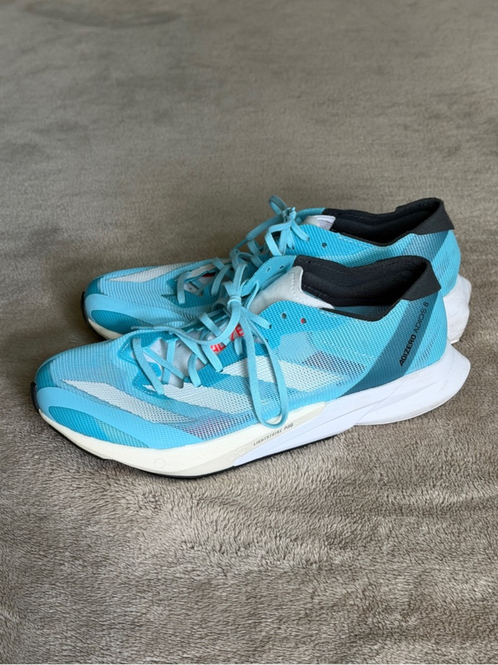 adidas  Adizero audios 8 Road Racing Shoes Light Blue